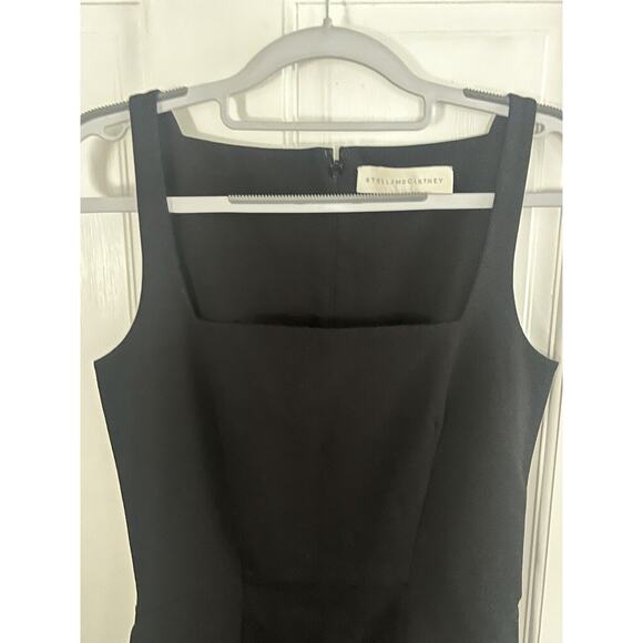 Stella McCartney Square Neck Sheath Dress •IT 44/ US 8• Pencil Black $1230 - Picture 4 of 14